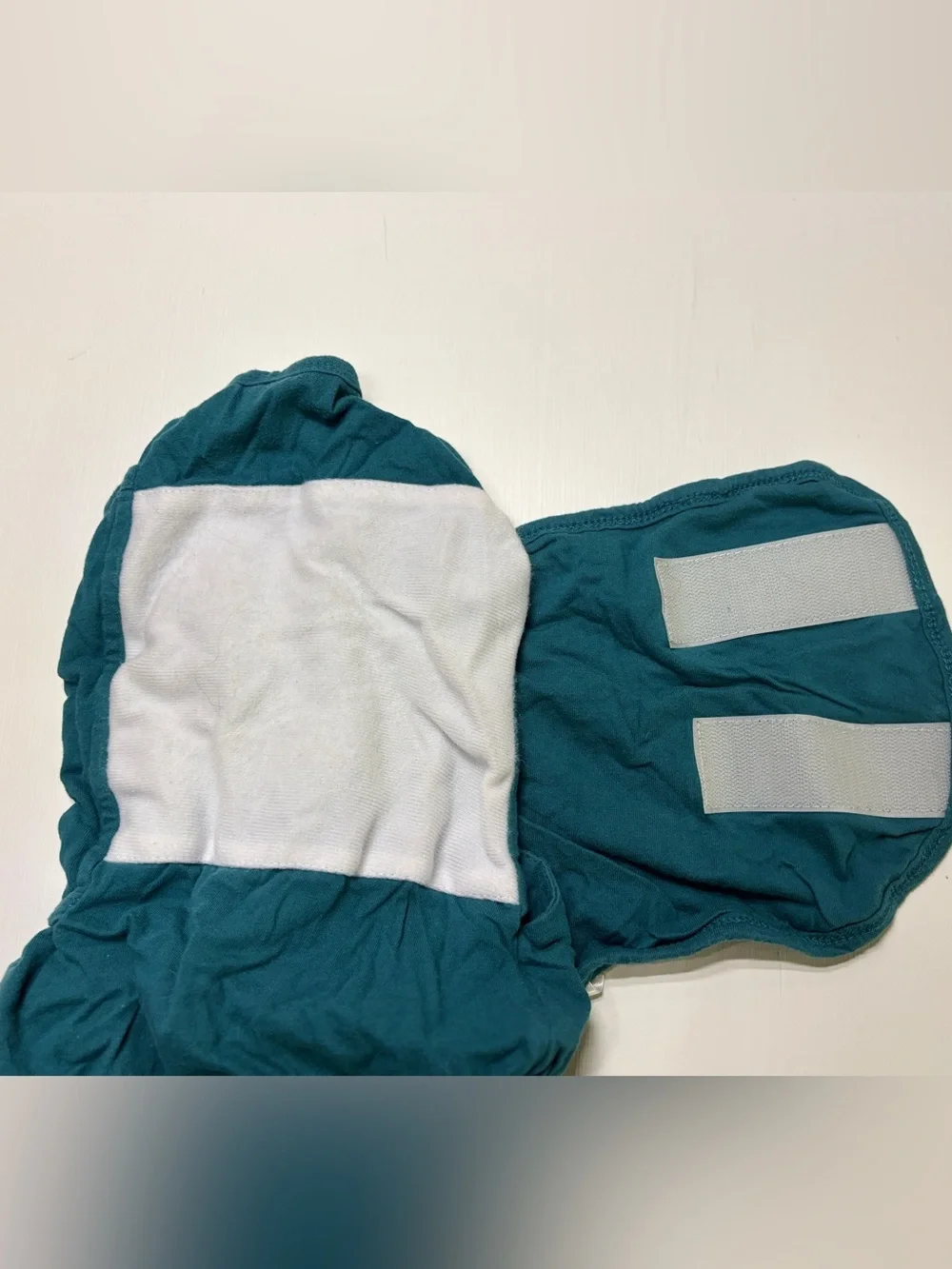 embé 2-Way Baby Swaddle Teal 12–18 lbs 100% Cotton